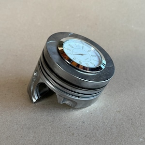 Piston Table Clock / Real Car Engine Parts / Office Clock / Personalized!