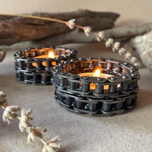 Timing Chain Candle Holder / Real Car Engine Parts / HandMade / Candle Holder