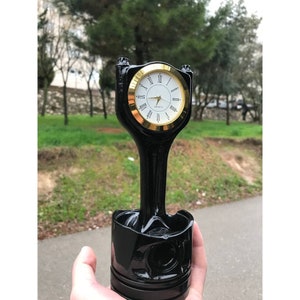 Colored Piston Clock / Real Car Engine Parts / Piston Trinket / Personalized!