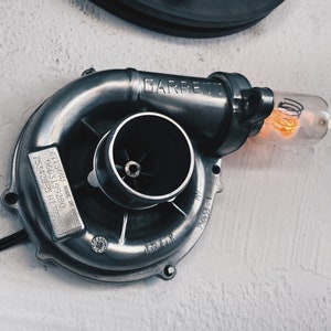 Turbocharger Lamp / Real Car Engine Parts / Turbocharger Wall Lamp / Personalized!