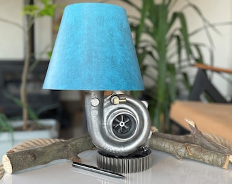 Turbocharger Lamp / Real Car Engine Parts / Upcycling / Handmade Lampshade / Personalized!