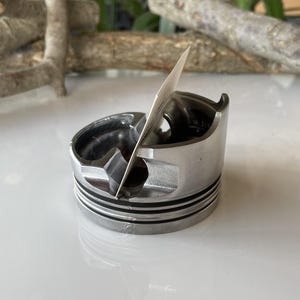 Porte-cartes de visite à piston / Véritables pièces de moteur de voiture / Cadeau pour homme