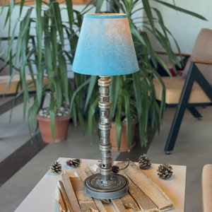 Camshaft Lamp | Handmade Industrial Table Lamp | Unique Engine Part Lighting