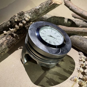 Piston Table Clock / Real Car Engine Parts / Office Clock / Personalized!