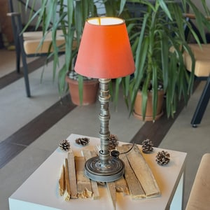 Camshaft Lamp | Handmade Industrial Table Lamp | Unique Engine Part Lighting