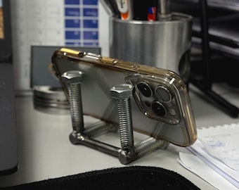 Telefoonstandaard met bout | Echte motoronderdelen voor auto's | Industriële telefoonhouder