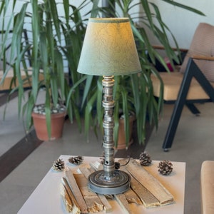 Camshaft Lamp | Handmade Industrial Table Lamp | Unique Engine Part Lighting