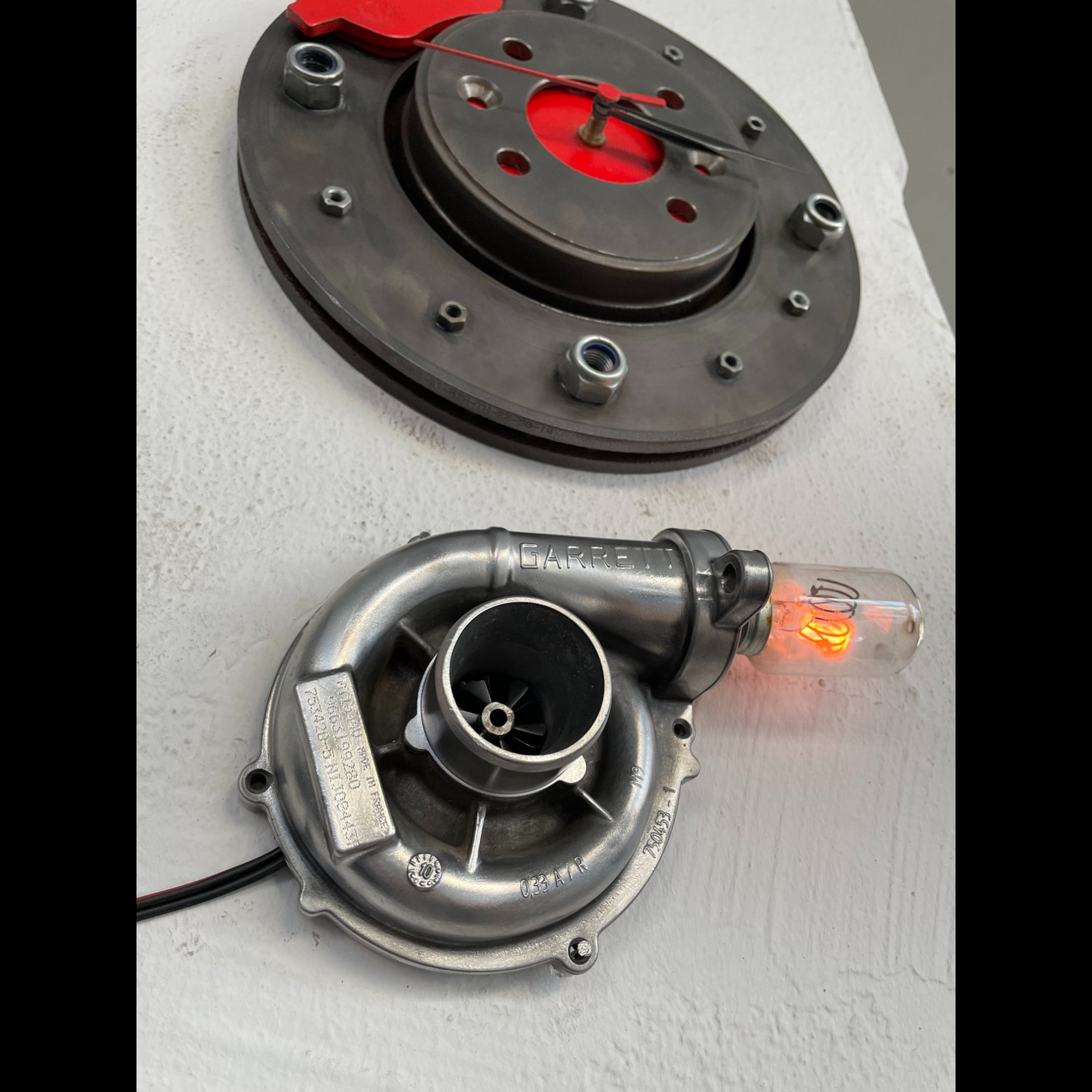 Turbocharger Lamp / Real Car Engine Parts / Turbocharger Wall Etsy