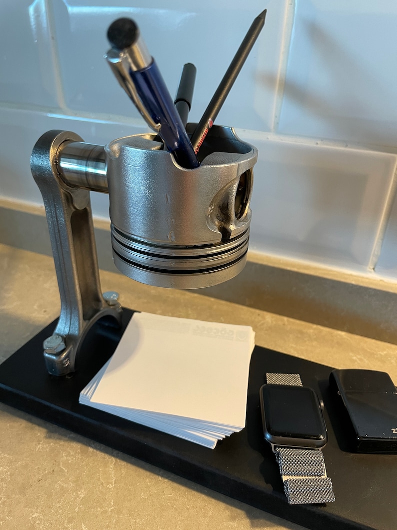Personalized Piston Office Pen Holder / Real Car Engine Parts Etsy