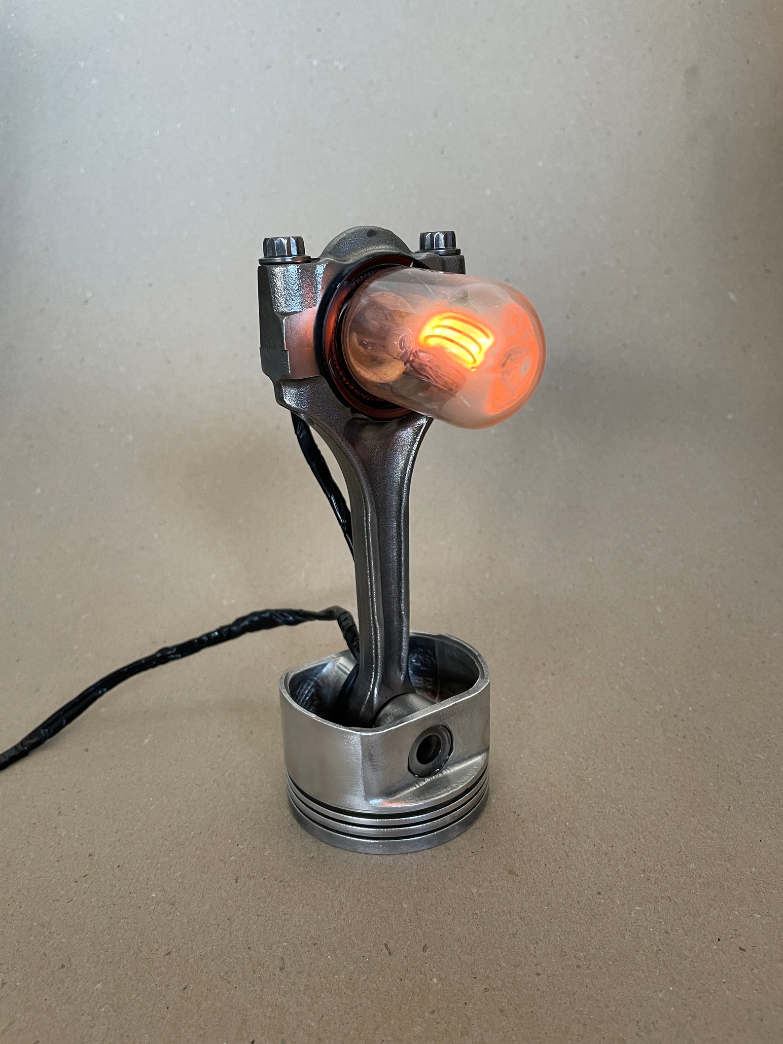 Piston Lamp / Real Car Engine Parts / Piston Tableshelf Lamp Etsy