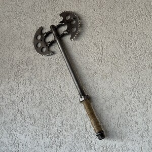VIKING AXE with car parts / Axe from eccentric gear / Real Car Engine Parts / HandMade zdjęcie 10