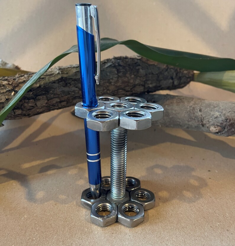 Pen Holder From Nuts and Bolts / Real Car Engine Parts / Car Parts