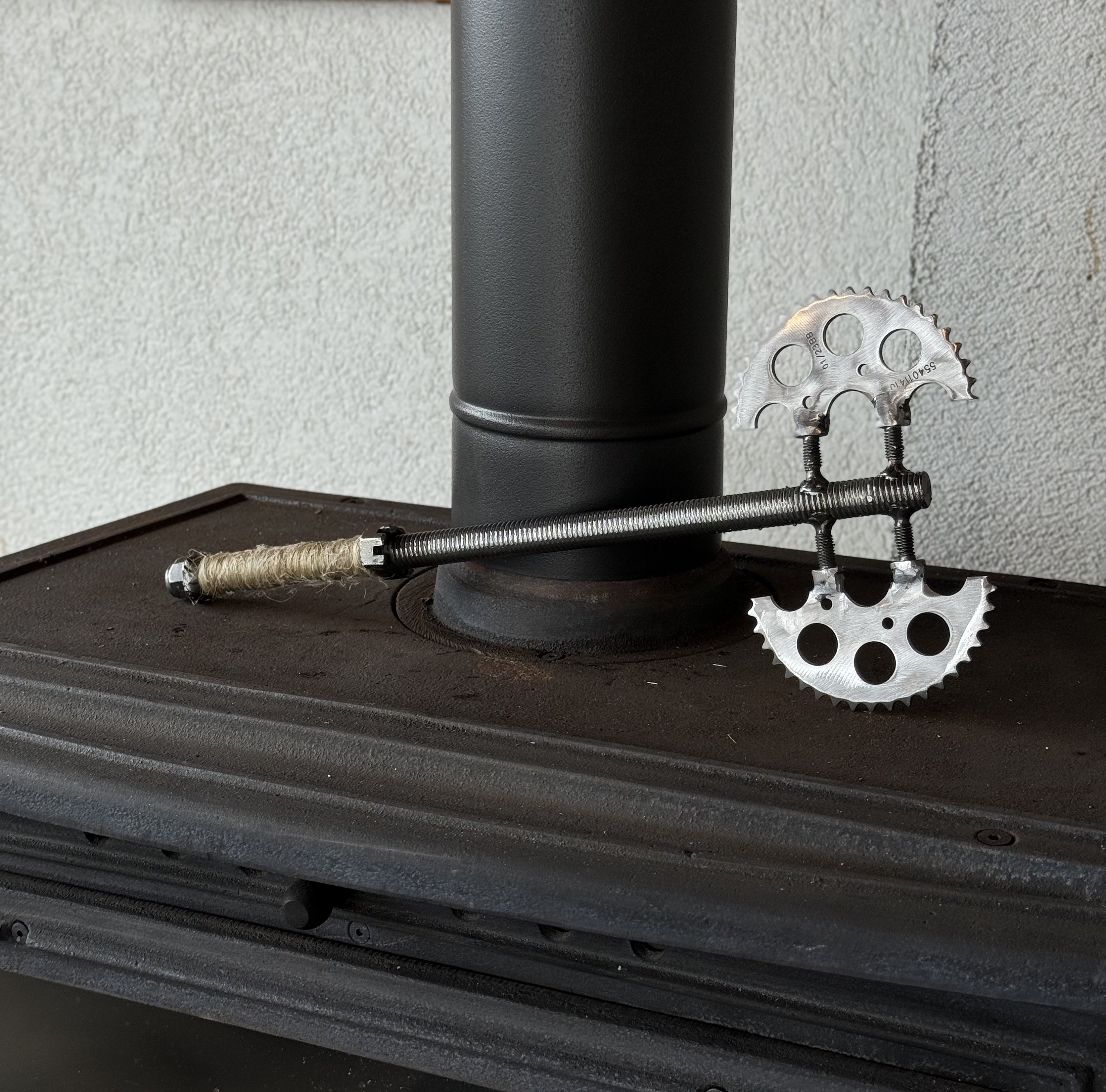 Cam Gear and Iron Rod Axe | Handmade Industrial Viking-inspired Tool ...