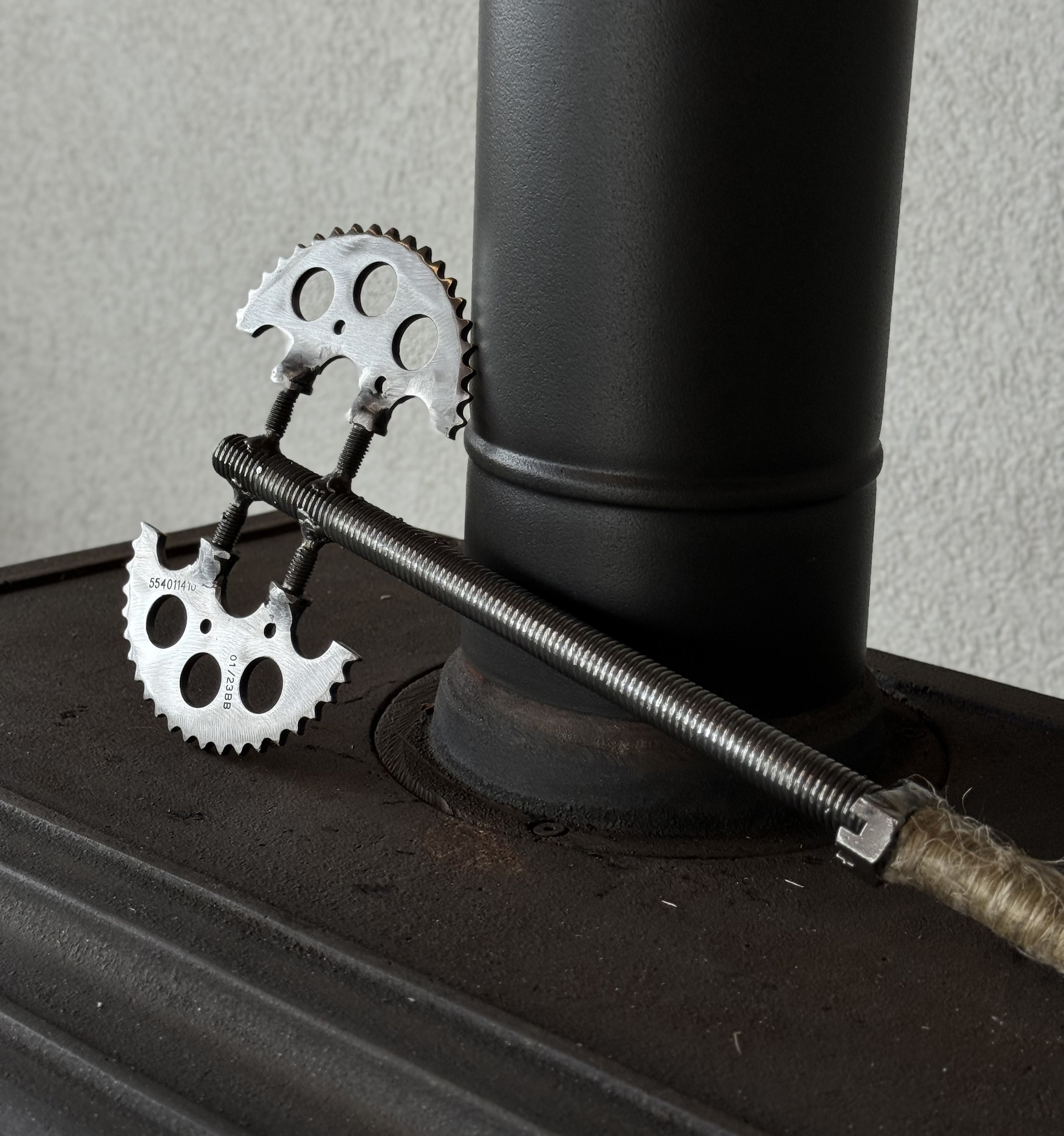 Cam Gear and Iron Rod Axe | Handmade Industrial Viking-inspired Tool ...