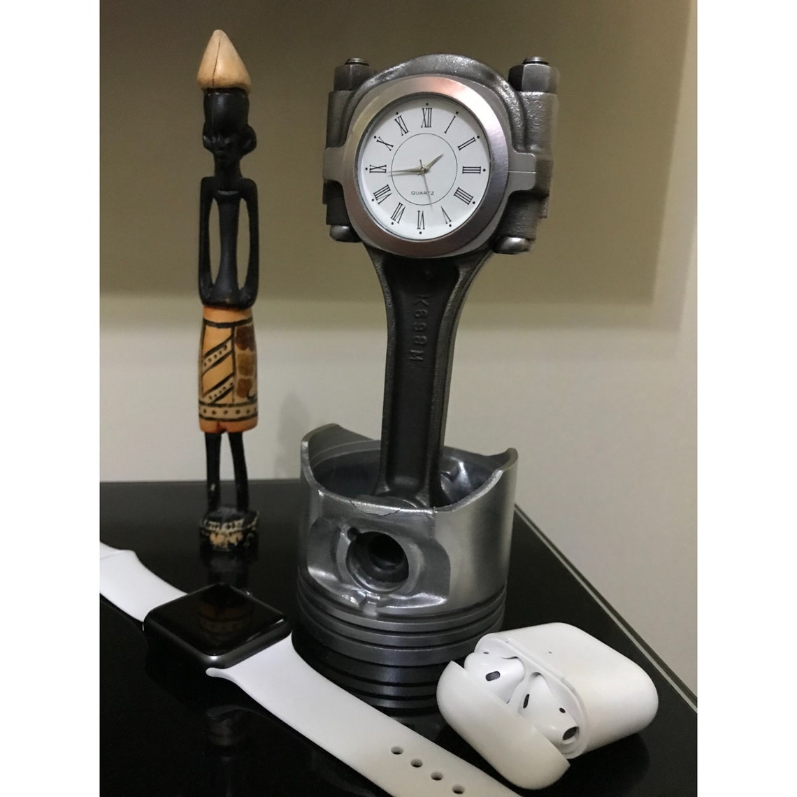 Piston Clock / Real Car Engine Parts / Piston Trinket / Etsy