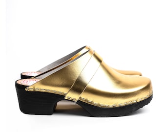 Uppsala gold soft clog