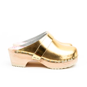 Sösdala kids gold clog