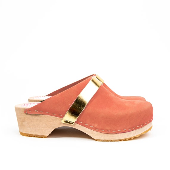 Malmö Coral Gold Clog - Etsy display picture 1