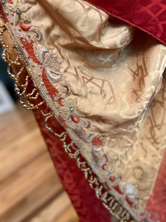 Antique Silk Indian dupattā, (stole or shawl). In… - image 3