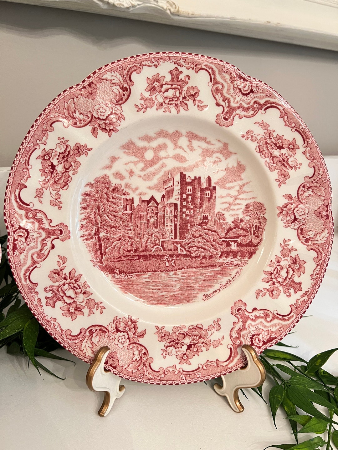 Vintage Johnson Brothers Dinner Plate: Old Britain Castle, Blarney