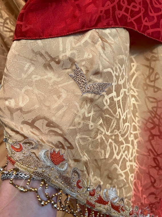 Antique Silk Indian dupattā, (stole or shawl). In… - image 8