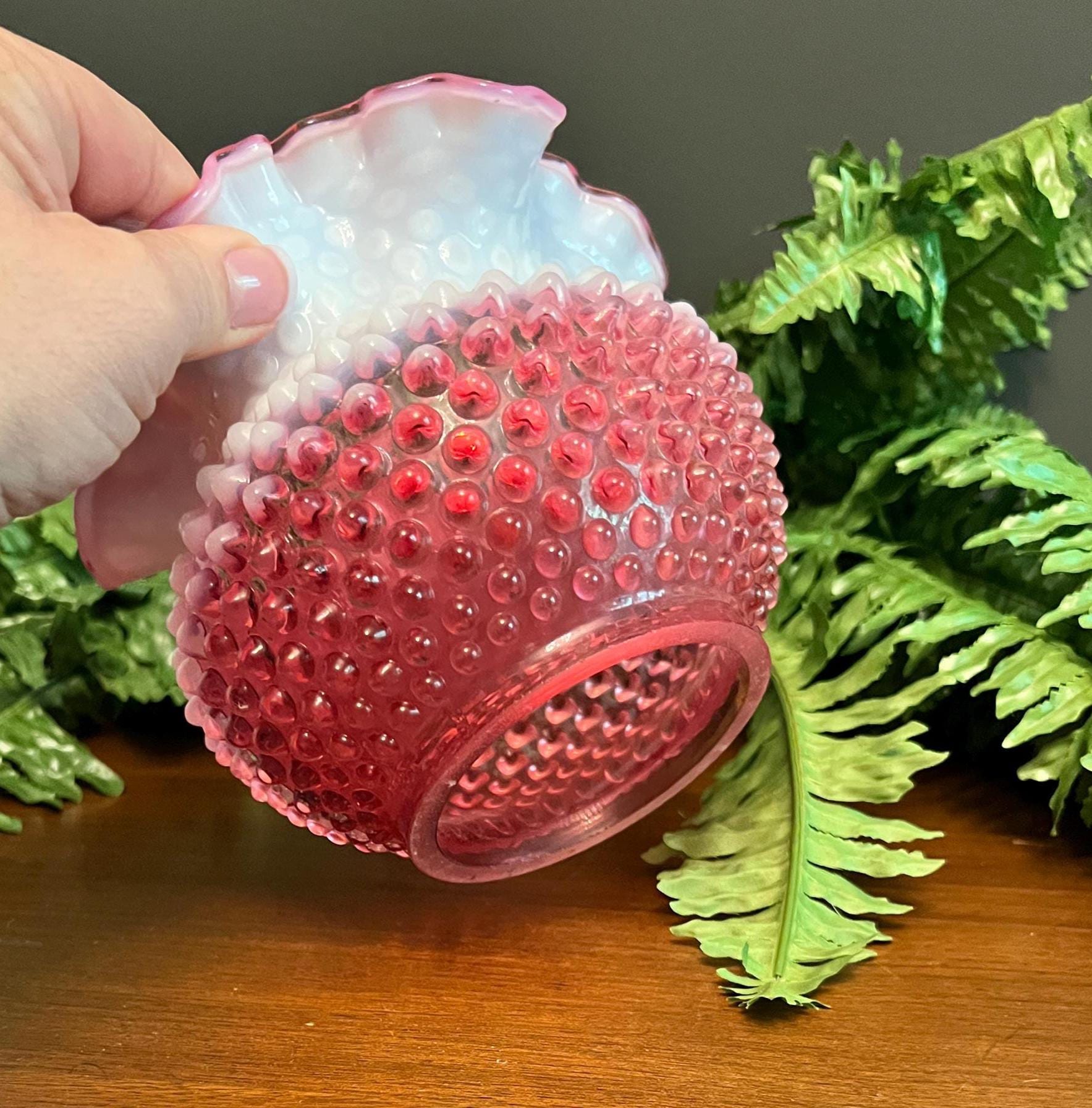Fenton Hobnail Pink - Etsy