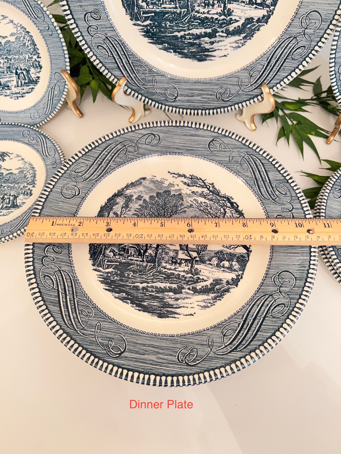 Vintage Currier & Ives Platedinner, Bread Butter or Luncheon. Several