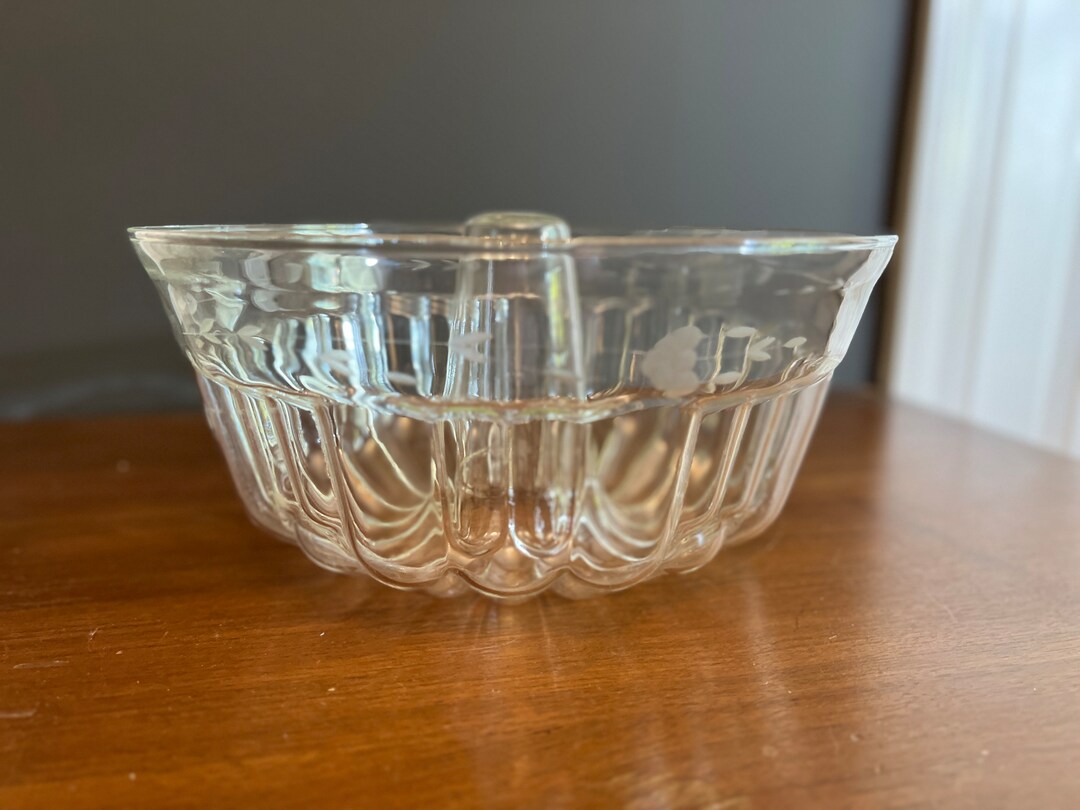 RARE Princess House Heritage Crystal Bundt Cake Baker or Jello Etsy