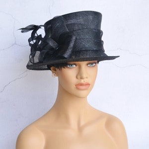 Small brim Sinamay races hat Wedding accessories with bow for Kentucky Derby,Church,Party,Church hat,Dressey hat,Millinery,three colours.