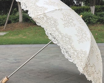 Lace Embroidery Parasol,Wedding, Anniversary gifts,Bridal Shower,Quinceanera,Cocktail Party,Wedding Decoration,gift,Embroidery umbrella.