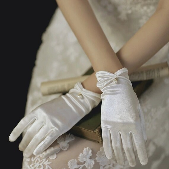 Elegantes de marfil elegantes guantes retro guantes - Etsy México
