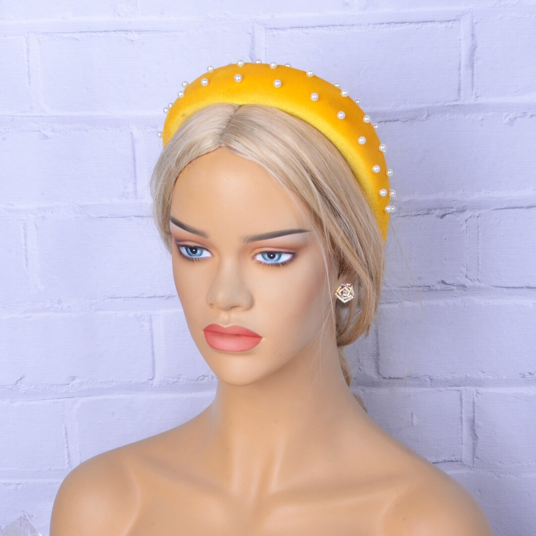 Stylish Hair Band With Pearlspadded Headbandheadbands for Etsy