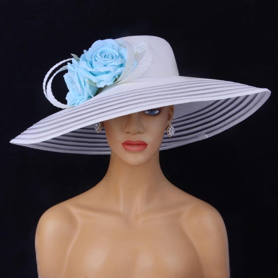 Oversized Wide Brim Straw Hat: Beach Sun Protection - Etsy display picture 2