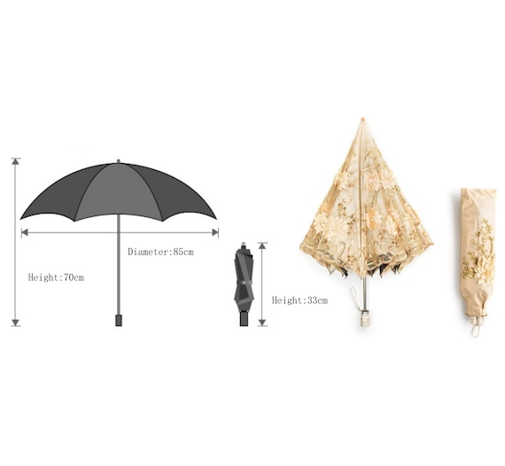 Pink Peony Embroidery Parasol: UV Protection Wedding Umbrella - Etsy