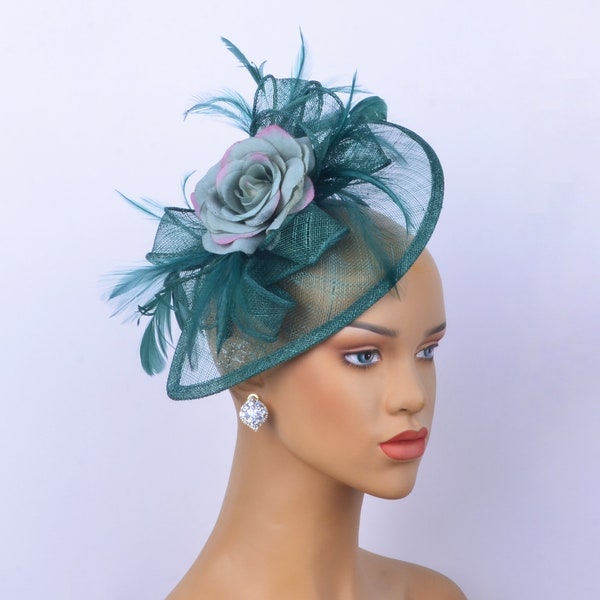 Sinamay  kentucky derby hat,fascinator,tea party hat,Church Hat,Melbourne cup hat,luncheon Hat,wedding fascinator hat,bride prom gifts.
