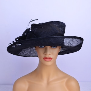 Stylish big sinamay Hats/Kentucky Derby hat/Church hat/Large sinamay/Tea Party/Church hat/Dressey hat/Millinery,Church RACES wedding.