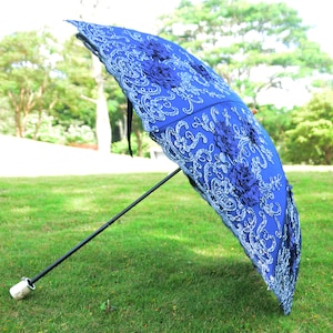 Embroidery Parasol,UV Protection,Sun Protection,summer gift,UV Protection,gift for her,sun shade umbrella,all weather umbrella,birthday gift