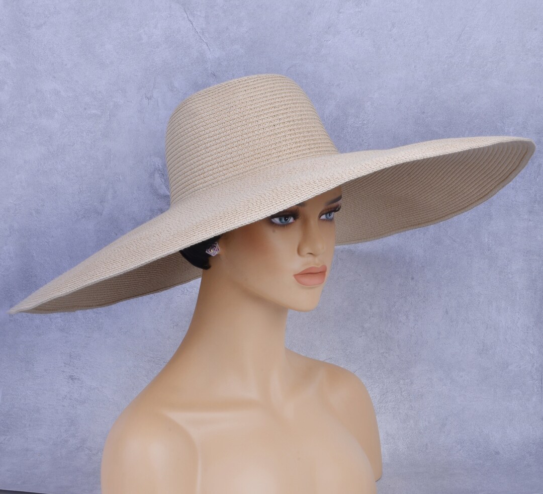 Stylische Stroh-Sonnenblenden Für Damen - Handgefertigte Strandhüte Mit Klettverschluss, Naturweizenstroh