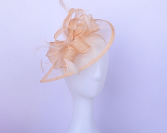 Nouveau fascinateur sinamay, tea party, chapeau d'église, chapeau coupe Melbourne, chapeau Kentucky Derby, chapeau fantaisie, chapeau de mariage, chapeau de tea party, fascinateur, deux couleurs.