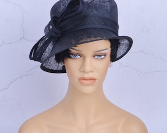 Sinamay Kentucky Derby Hat: Small Brim Wedding Races Hat