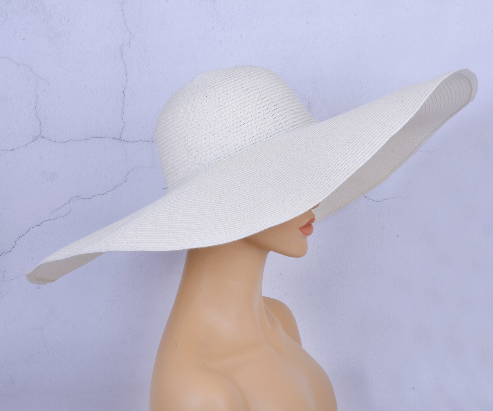 Navy Blue Wide Brim Oversized Beach Hats/straw/beach Hat for Etsy