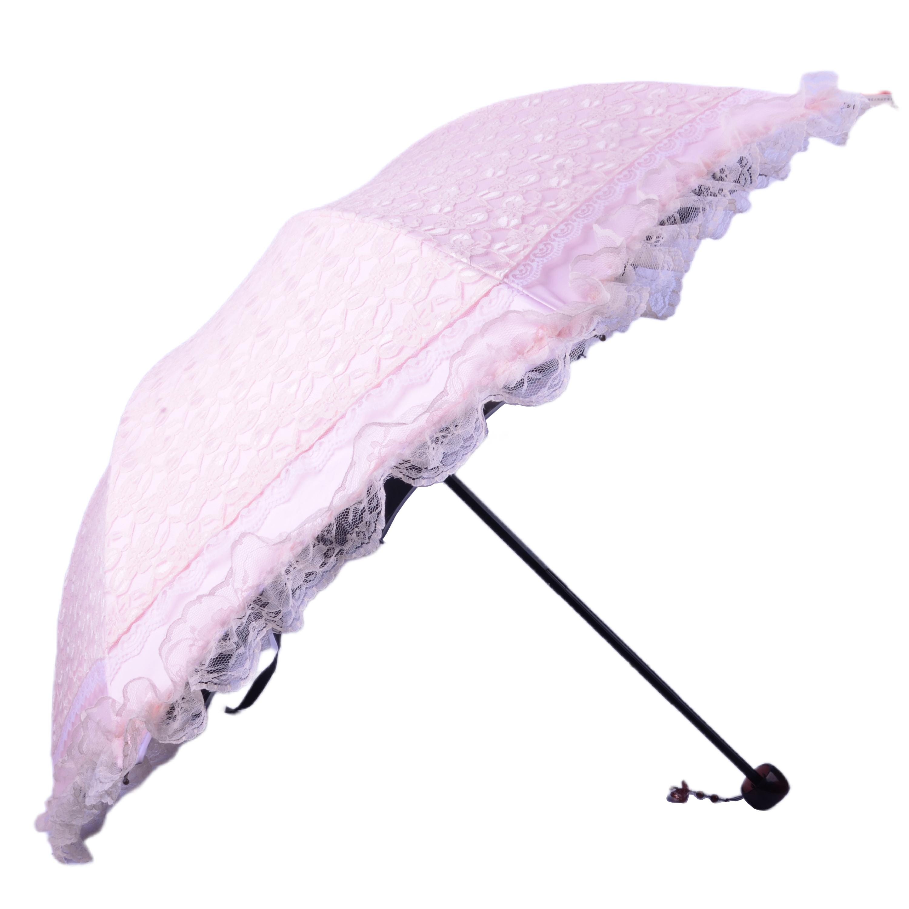 Black Lace Parasol – UV Protection Sun Umbrella for Bridal