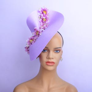 Light Purple Kentucky Derby Hat: Floral Tea Party Fascinator