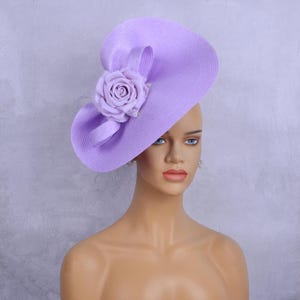 New light purple kentucky derby hat,fascinator,tea party hat,Church Hat,Melbourne cup,luncheon fascinator Hat,gift,wedding fascinator hat.