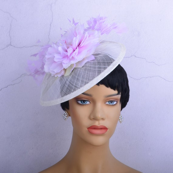 Feather Fascinator Purple Wedding Hats And Fascinators Fascinators