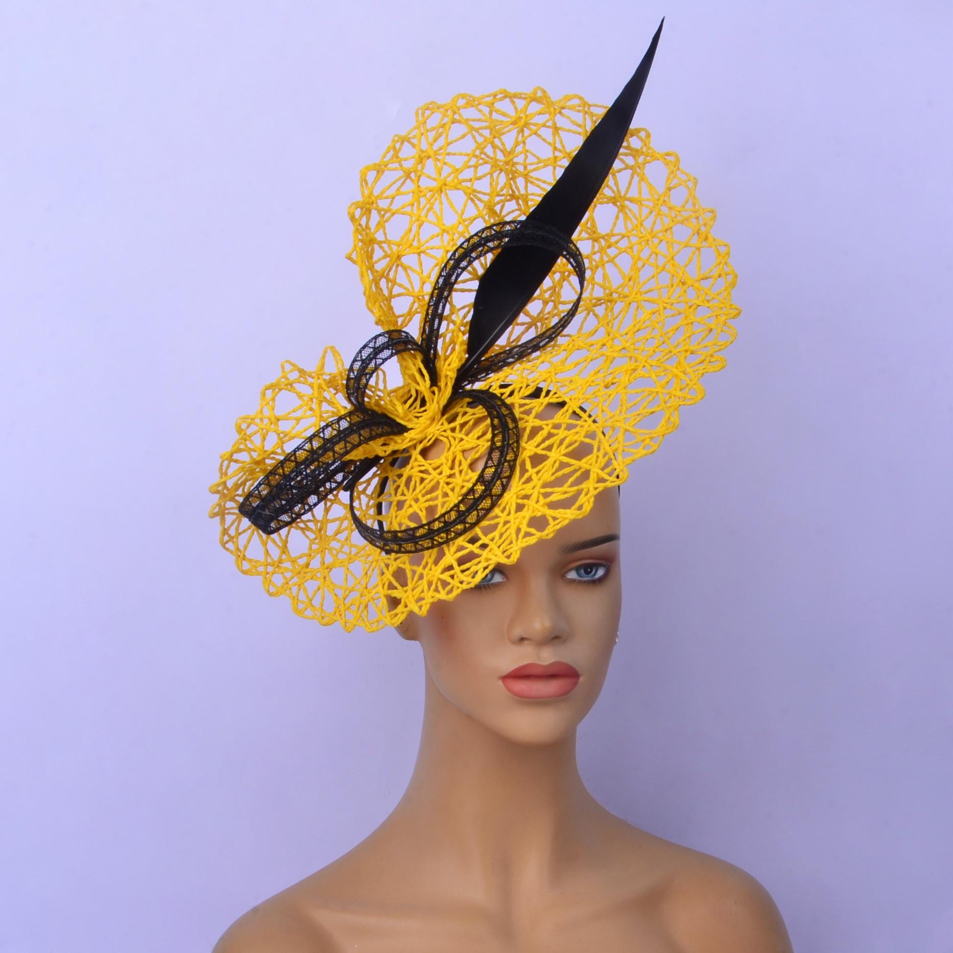 Stunning Big Bold Fascinator Feathers Headband Clip Kentucky Derby Tea Church The history behind those showy Kentucky Derby hats main image 2