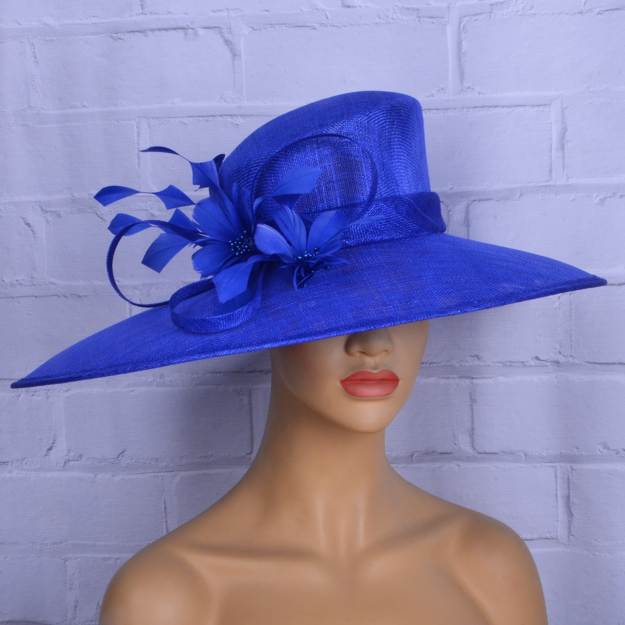 Royal Blue Wide Brim - Etsy