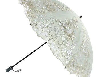 Exquisite parasol,UV Protection,Wedding,Bridal Shower,Quinceniera,Prom,Cocktail Paryn,Umbrella Wedding Decoration,Embroidery umbrella,gift.