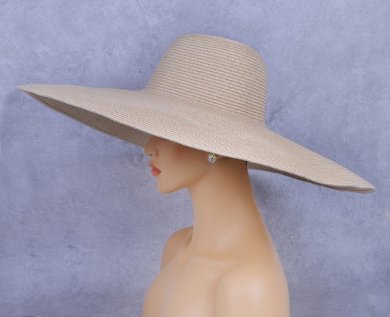 Women Men Straw Hat Big Brimmed Anti-UV Sunshade Hat Outdoor