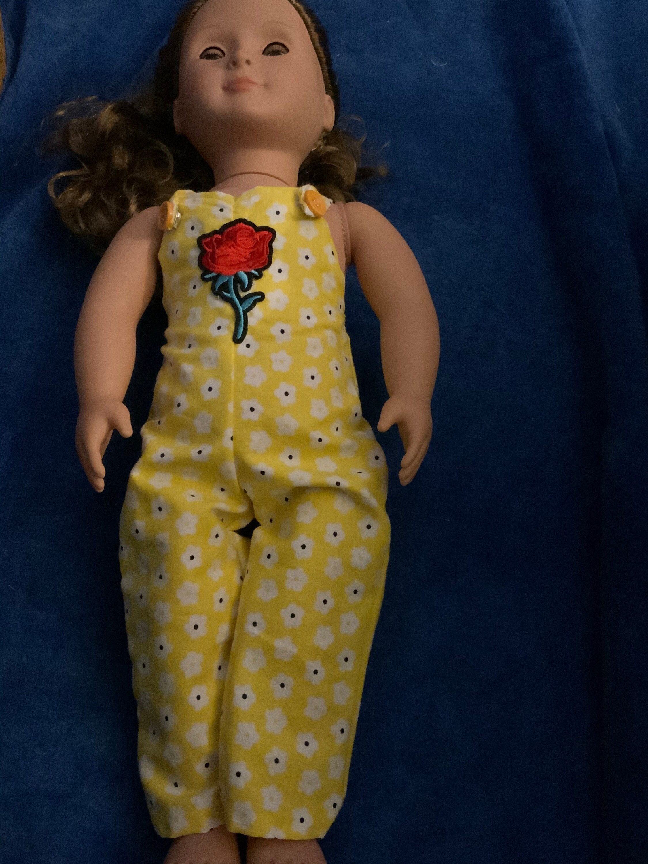 Bib overalls for dolls around 18 tall. Etsy